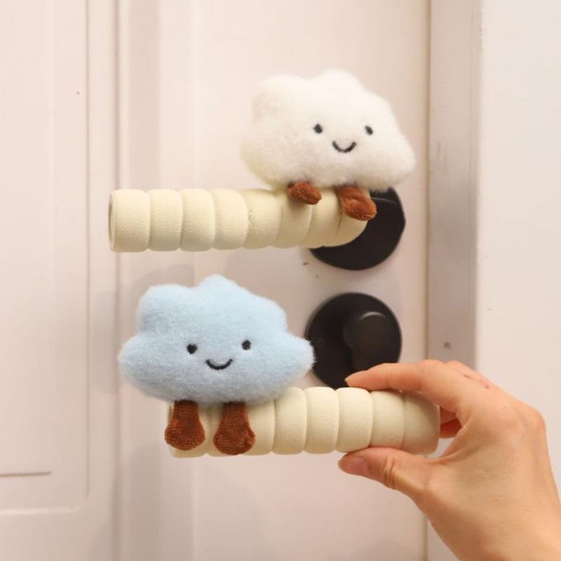 Furniture Joint Hardware - Cute Cloud Door Handle Cover Anti
