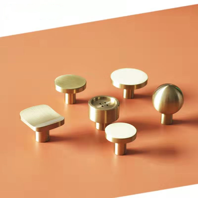 Furniture Joint Hardware - Modern Solid Brass Cabinet Kitchen Knobs
