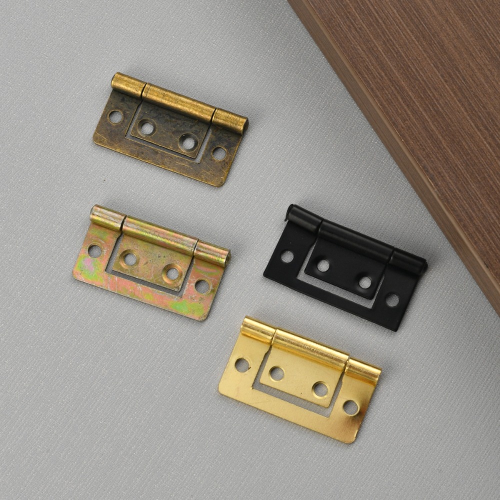 Furniture Hardware Vintage - 10pcs 21X38mm Vintage Metal Butt Hinge