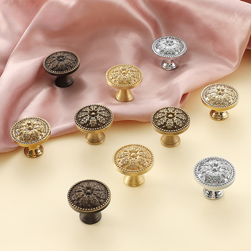 1pcs Satin Brass Cabinet Door  - Furniture Hardware Vintage ulasan dan harga
