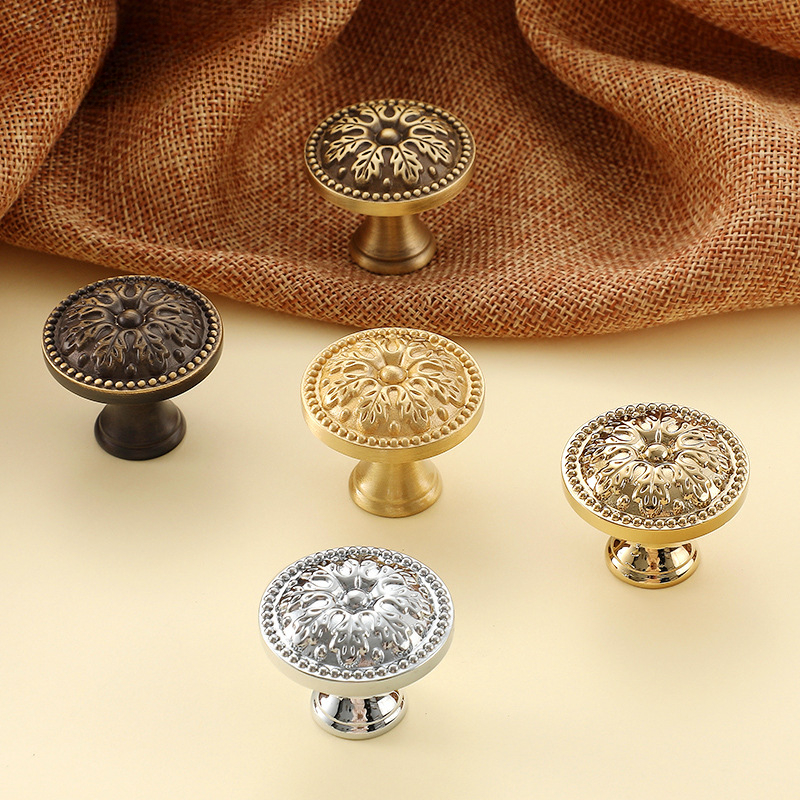1pcs Satin Brass Cabinet Door  - Furniture Hardware Vintage ulasan dan harga