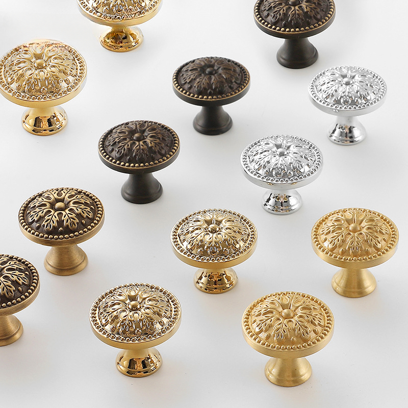 1pcs Satin Brass Cabinet Door  - Furniture Hardware Vintage ulasan dan harga