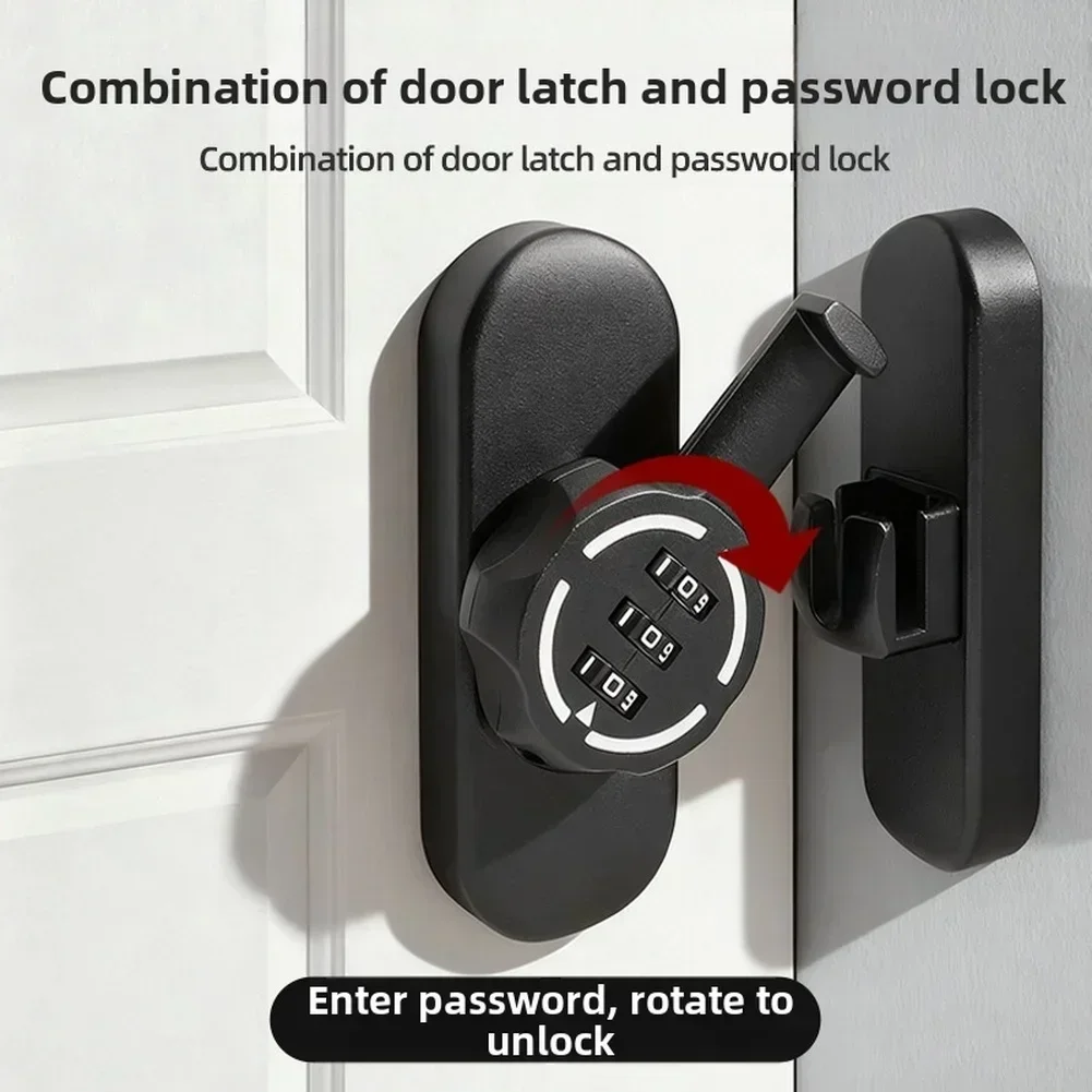 Password Door Latch 90/180 Deg - Furniture Sliding Door Hardware ulasan dan harga