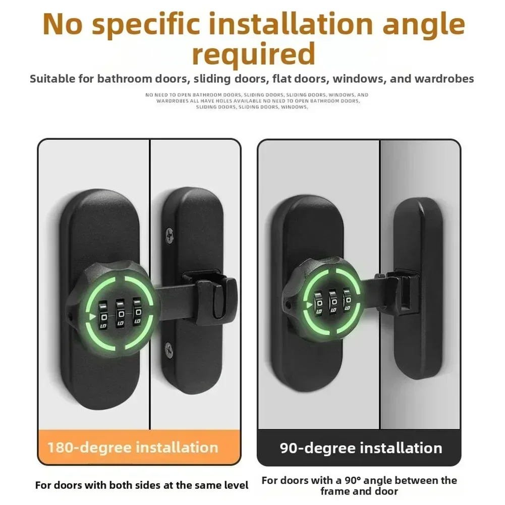 Password Door Latch 90/180 Deg - Furniture Sliding Door Hardware ulasan dan harga