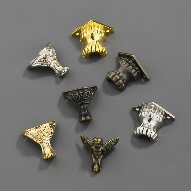 8pcs Antique Corner Brackets Z - Furniture Hardware For Legs ulasan dan harga