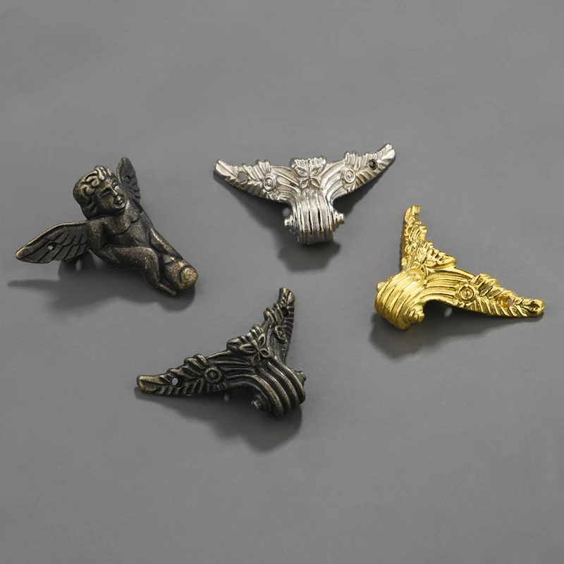 8pcs Antique Corner Brackets Z - Furniture Hardware For Legs ulasan dan harga