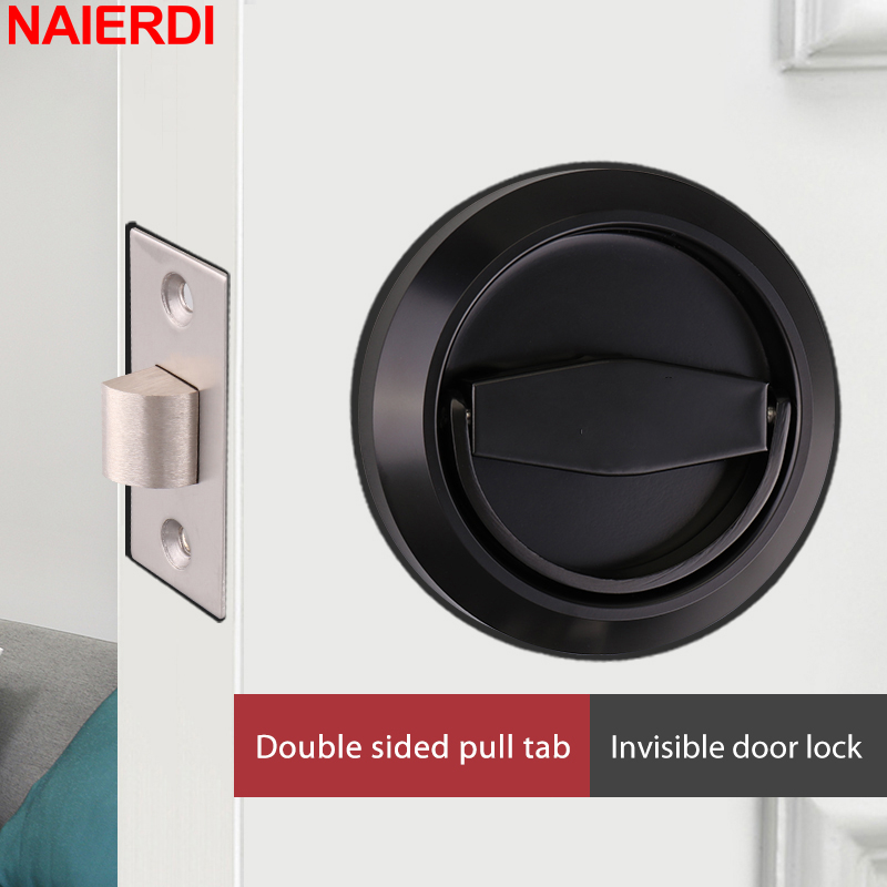 NAIERDI Round Recessed Door Lo - Furniture Sliding Door Hardware ulasan dan harga