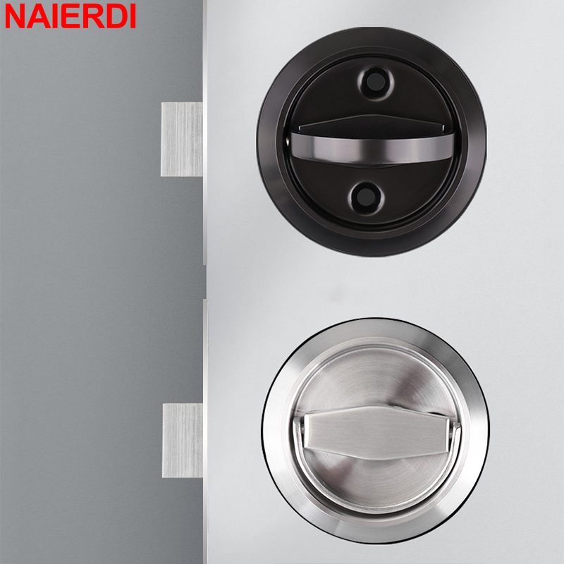 NAIERDI Round Recessed Door Lo - Furniture Sliding Door Hardware ulasan dan harga