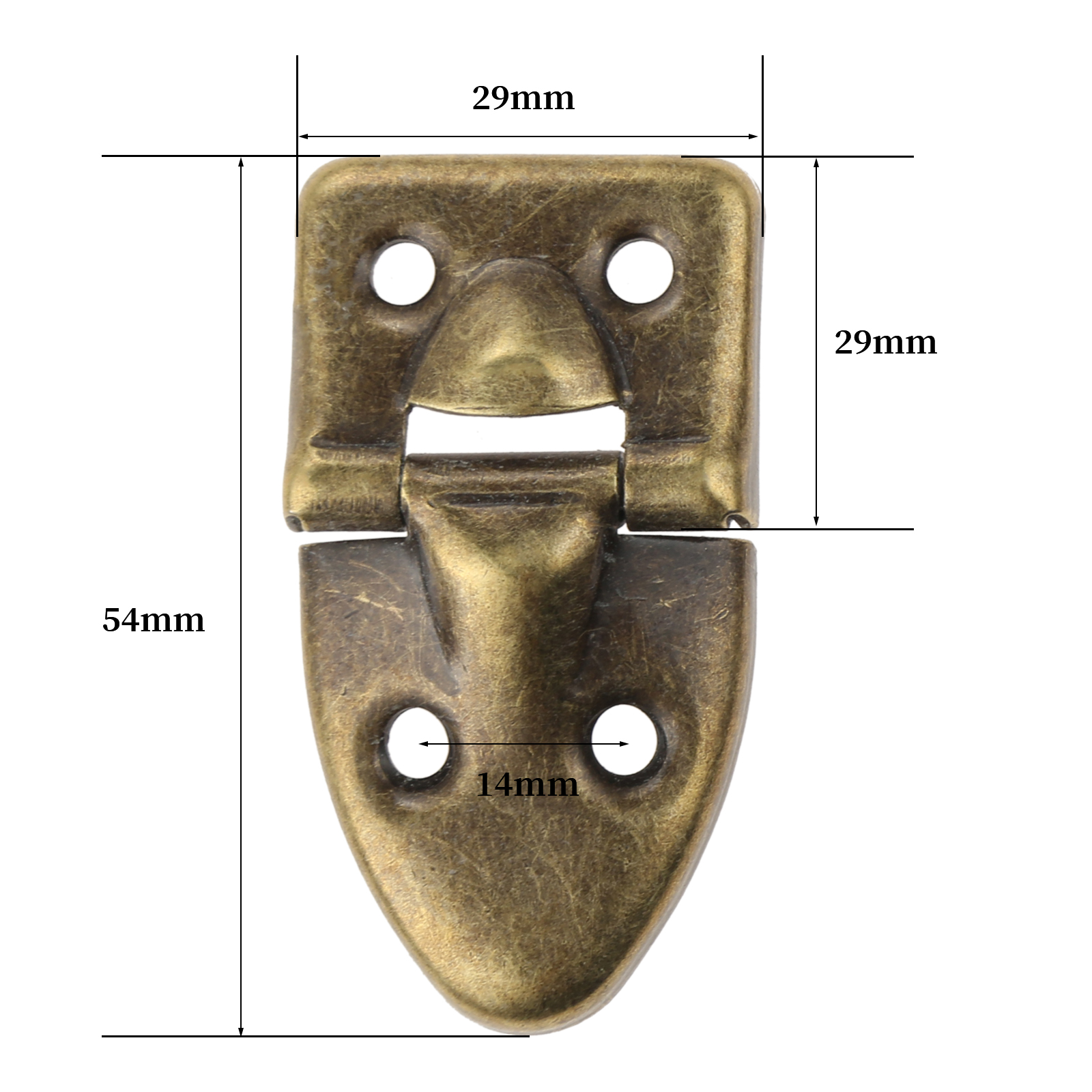 2Pcs Decorative Box Hinges Jew - Furniture Hardware Vintage ulasan dan harga