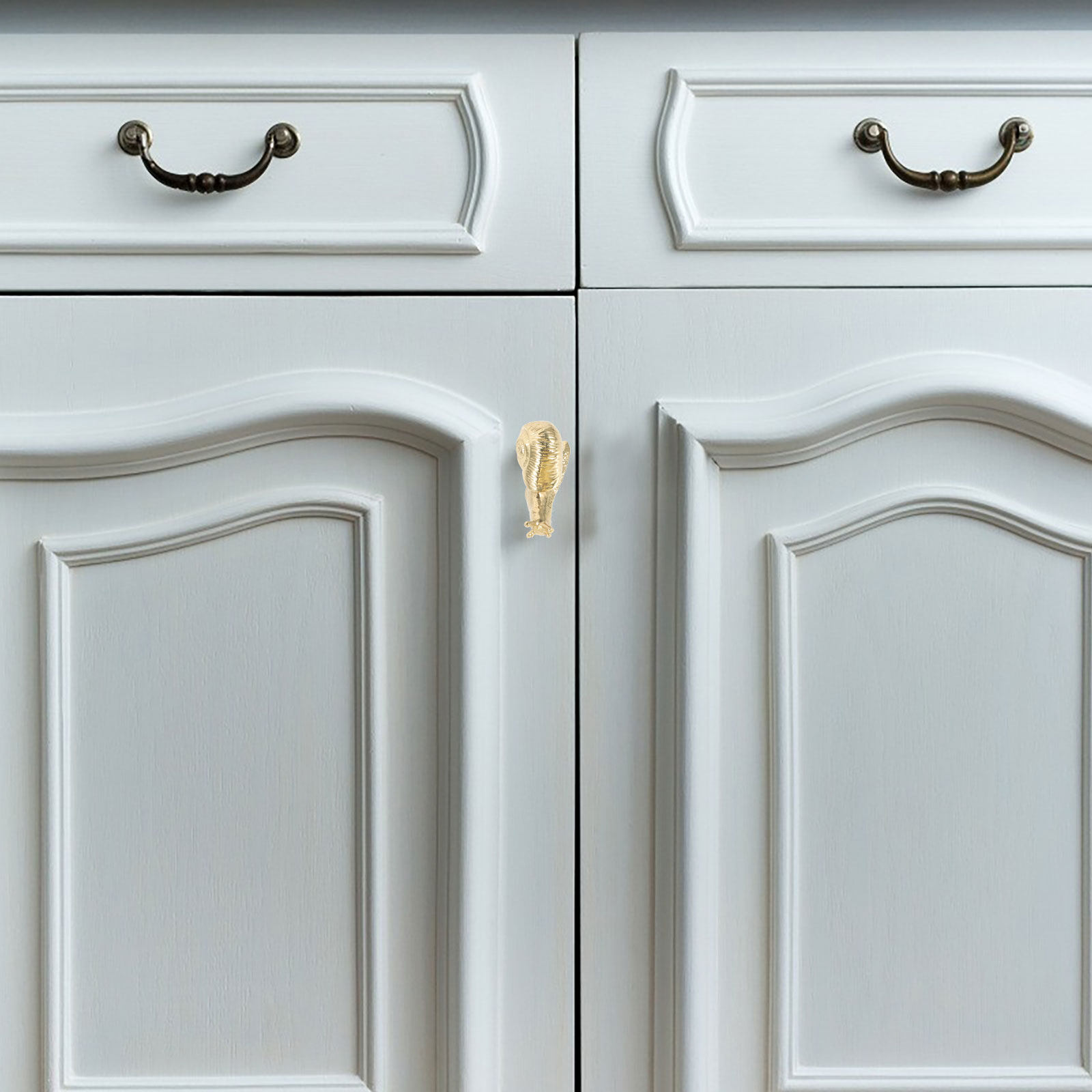 Snail Shaped Cabinet Knob Meta - Furniture Hardware Replacement ulasan dan harga