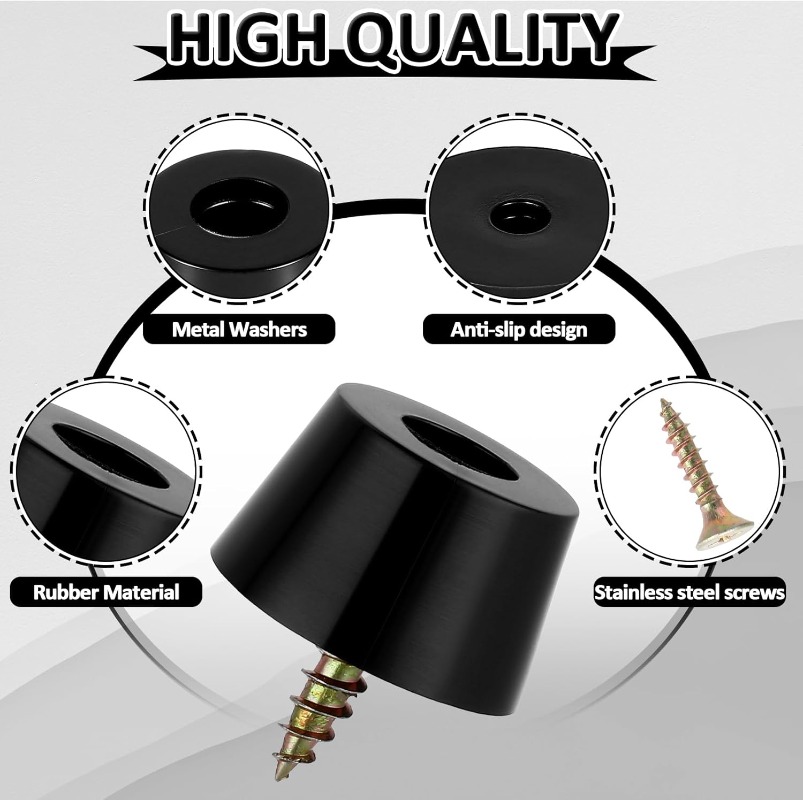 80/8pcs Rubber Pads Floor Prot - Furniture Hardware For Legs ulasan dan harga