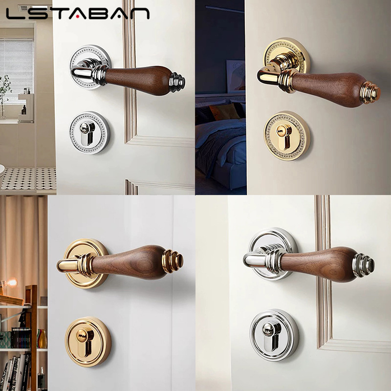 Euro Walnut Wood Handle Door L - Furniture Hardware Handles ulasan dan harga