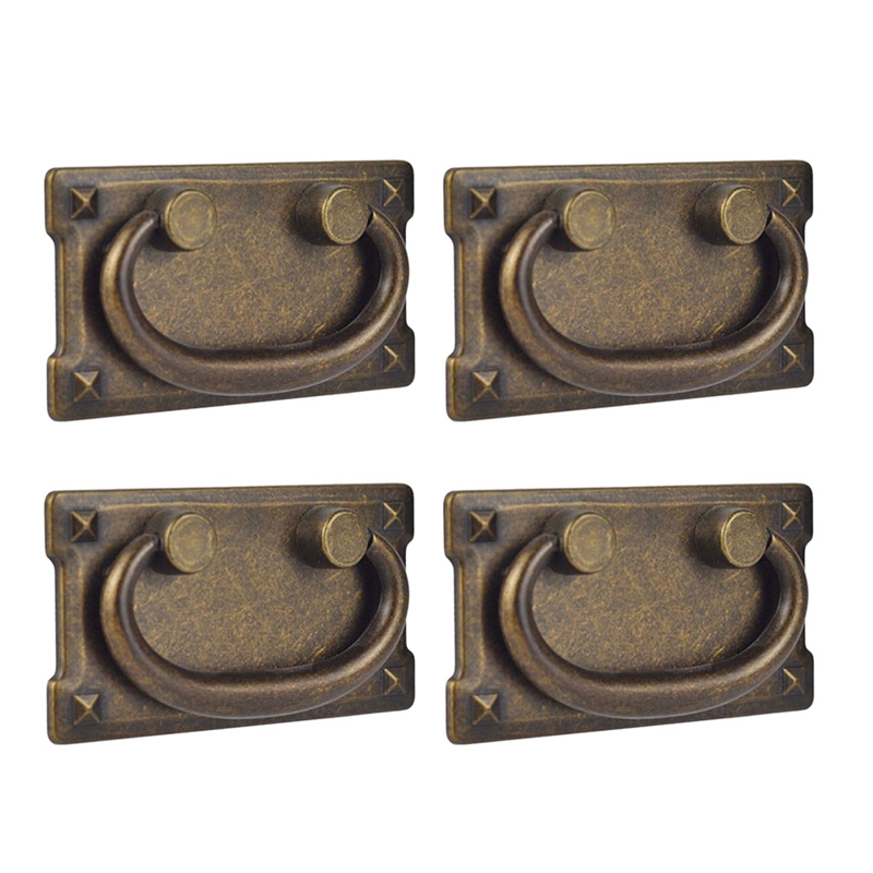 4Pcs Vintage Antique Bronze Dr - Furniture Hardware Vintage ulasan dan harga