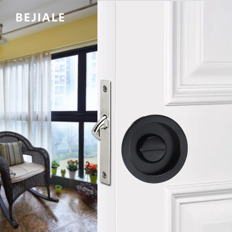 Round Black Sliding Door Slidi - Furniture Sliding Door Hardware ulasan dan harga