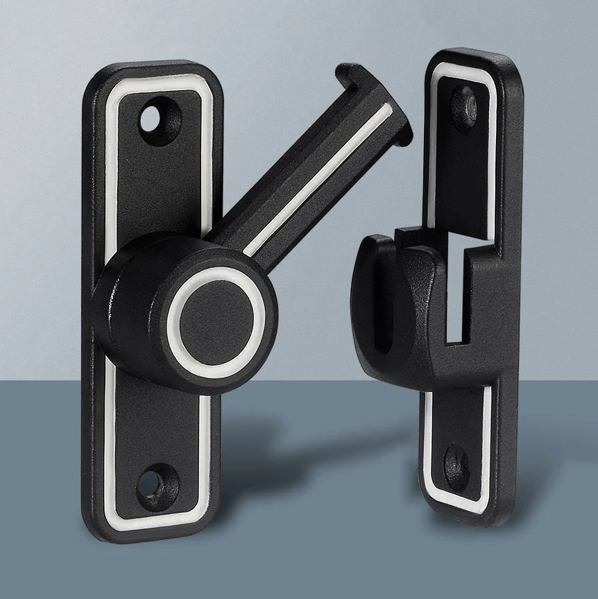 Black Luminous Barn Door Latch - Furniture Sliding Door Hardware ulasan dan harga