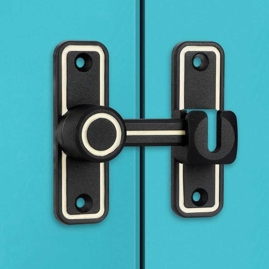 Black Luminous Barn Door Latch - Furniture Sliding Door Hardware ulasan dan harga