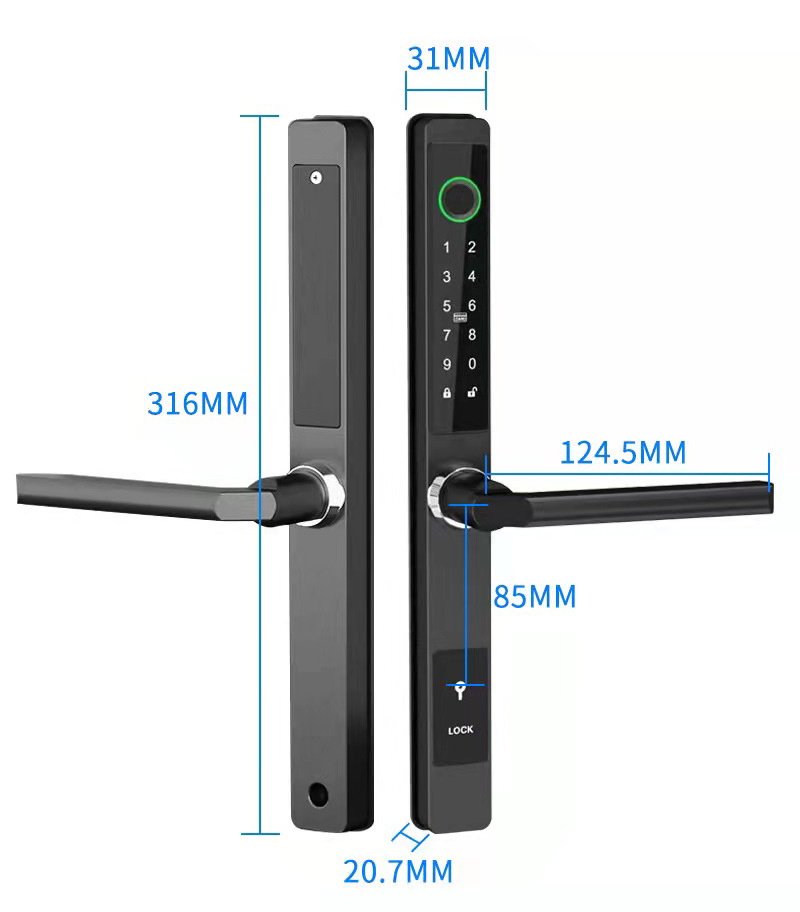 ZHDCOOKEY Biometric Digital Do - Furniture Sliding Door Hardware ulasan dan harga