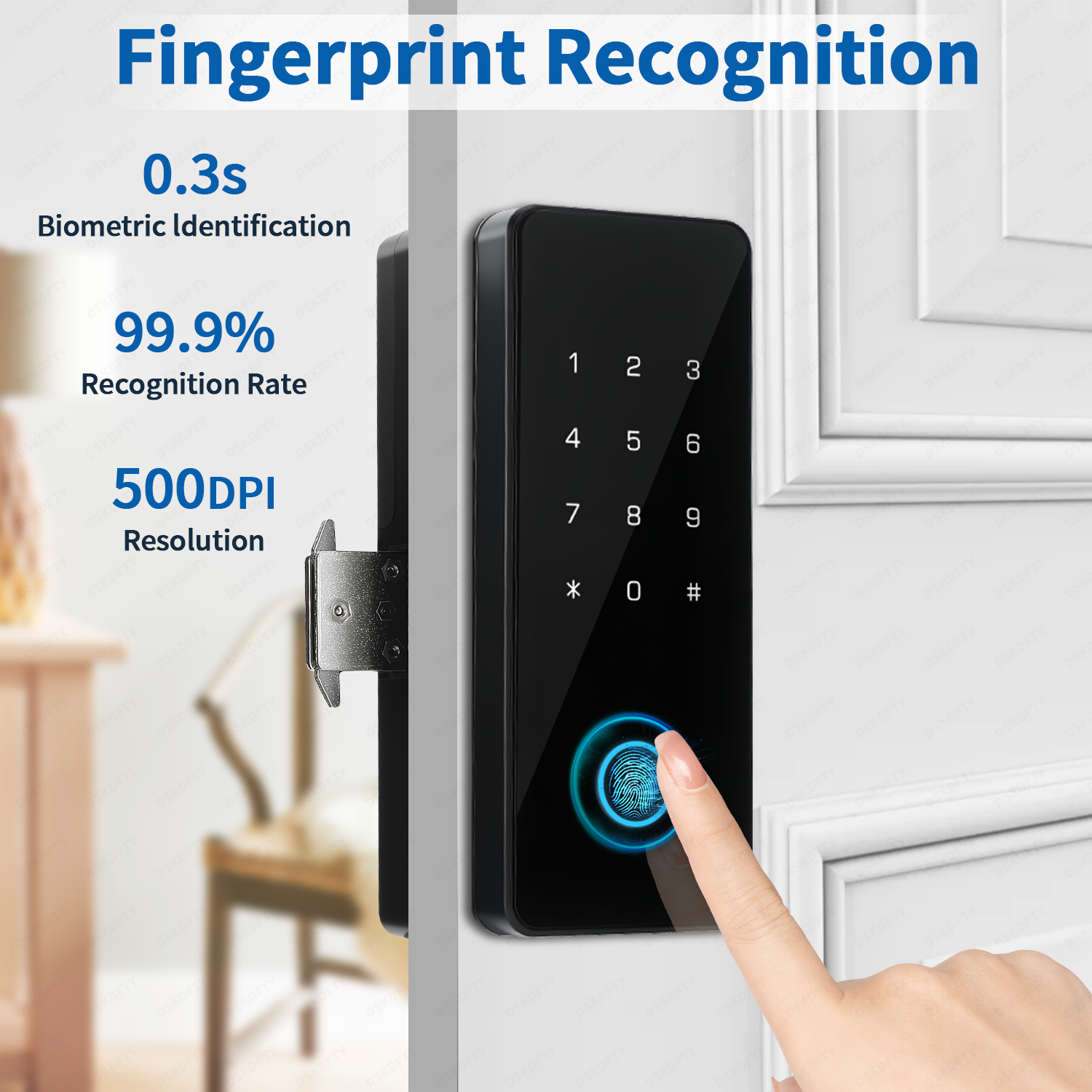 Smart Fingerprint Door Lock fo - Furniture Sliding Door Hardware ulasan dan harga