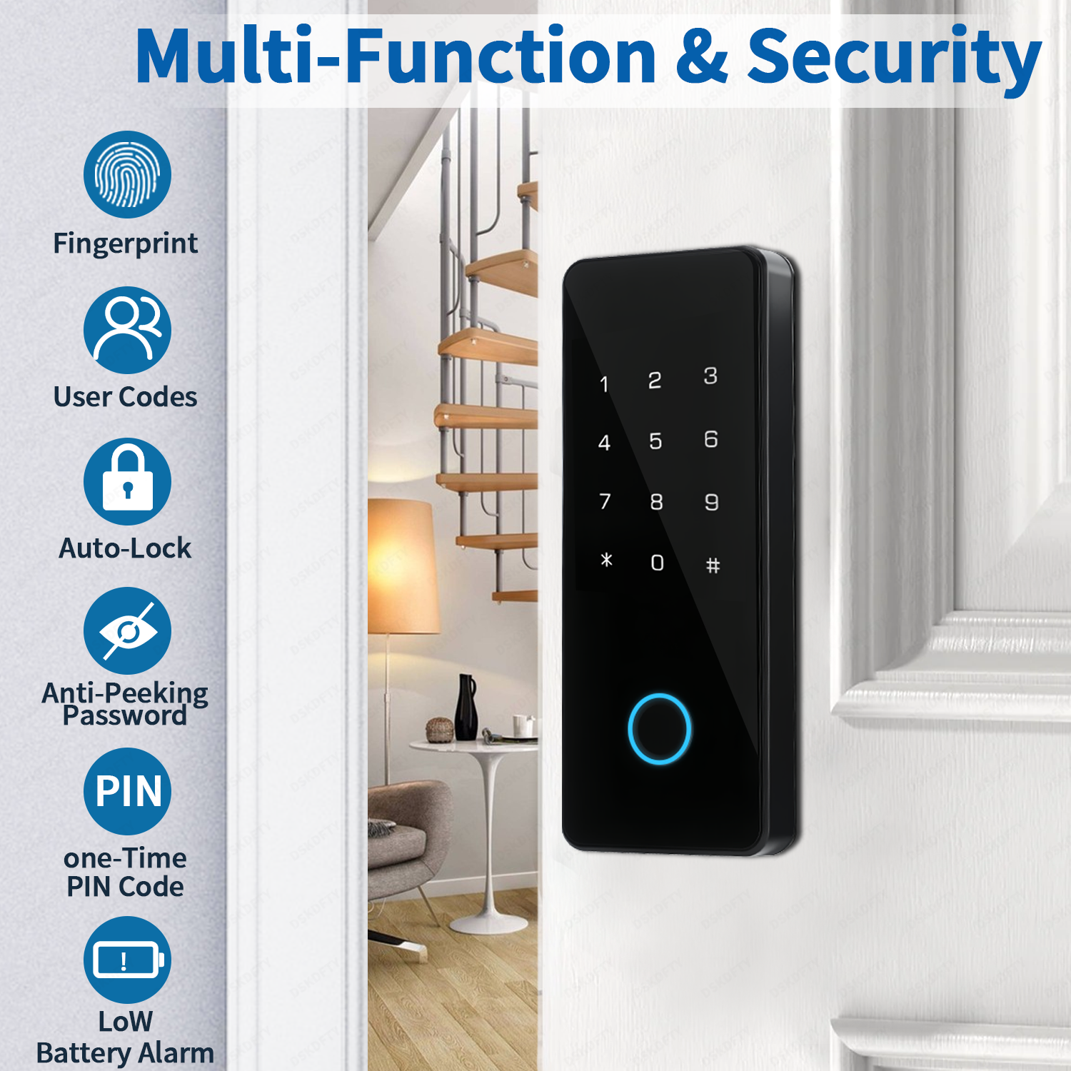 Smart Fingerprint Door Lock fo - Furniture Sliding Door Hardware ulasan dan harga