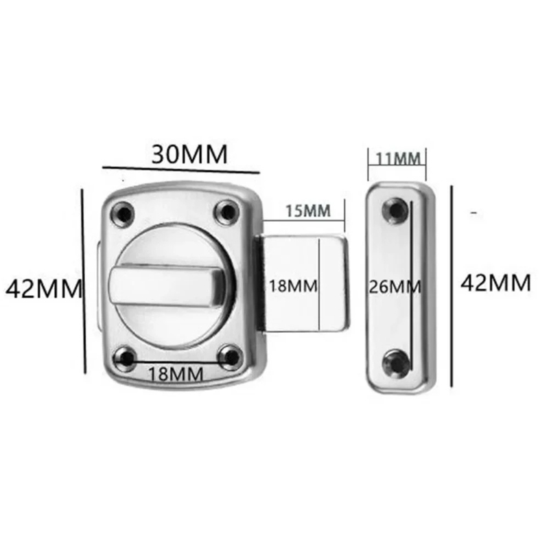 Anti-theft Cast Metal Door Lat - Furniture Sliding Door Hardware ulasan dan harga