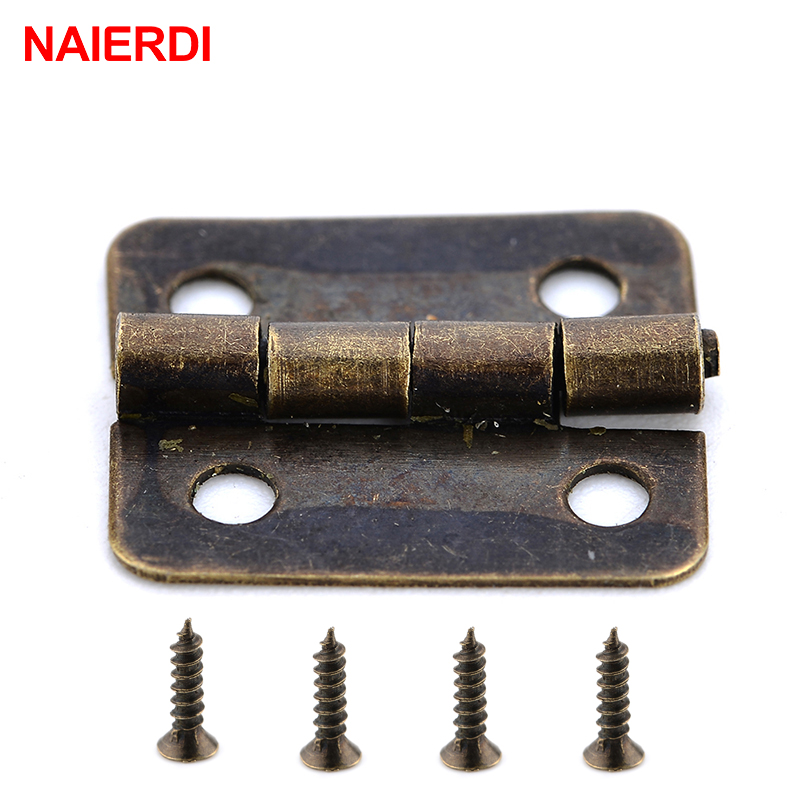 50PCS NAIERDI Antique Hinge Mi - Furniture Hardware Vintage ulasan dan harga