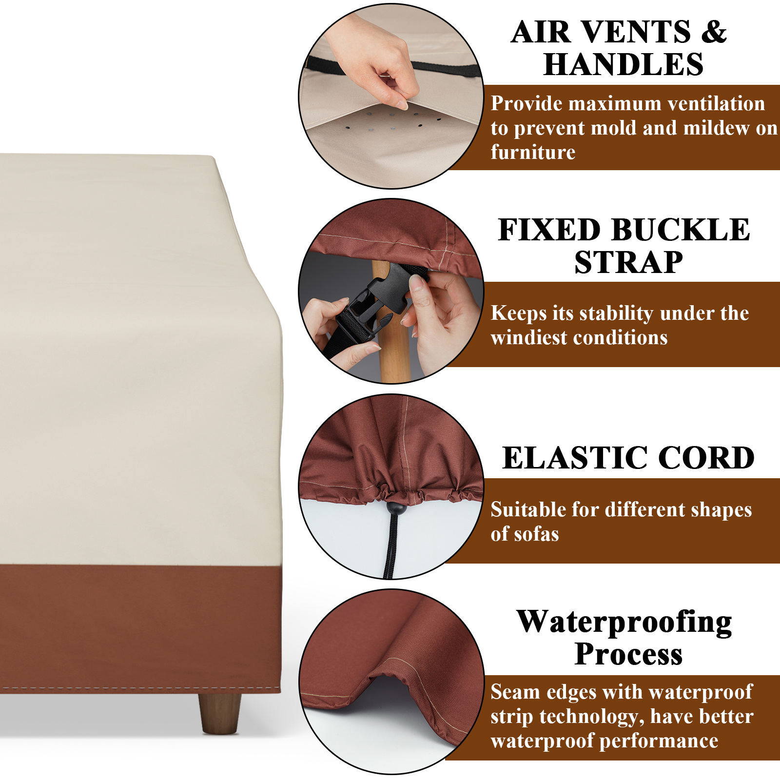 Outdoor Sofa Cover Waterproof  - Furniture Joint Hardware ulasan dan harga
